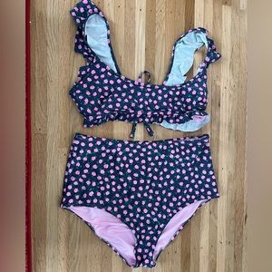 Ruffled Floral Bikini